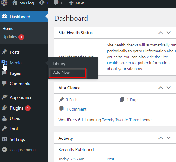 WordPress – Add Media
