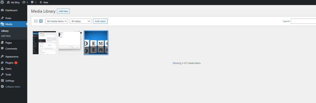 WordPress – Edit Media