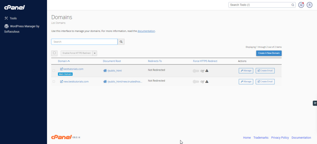 Addon Domains – cPanel