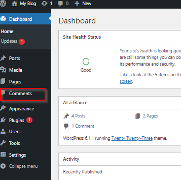 WordPress – edit Comments