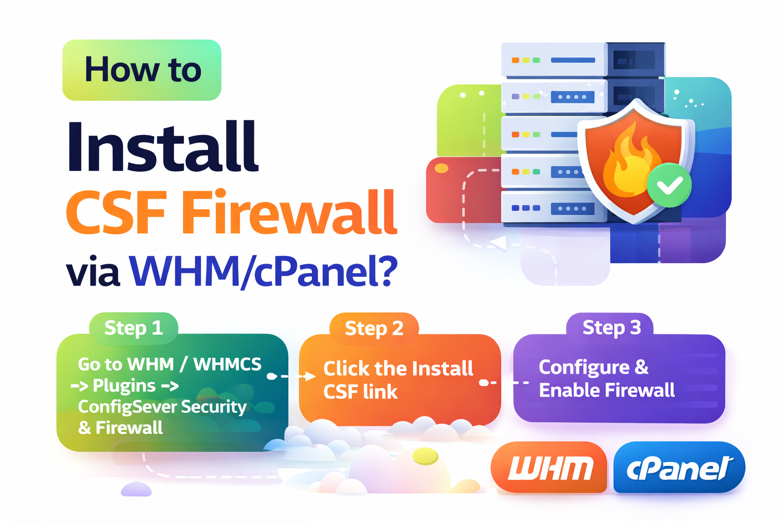 How to Install CSF Firewall via WHM/cPanel? How to Install CSF Firewall via WHM/cPanel?