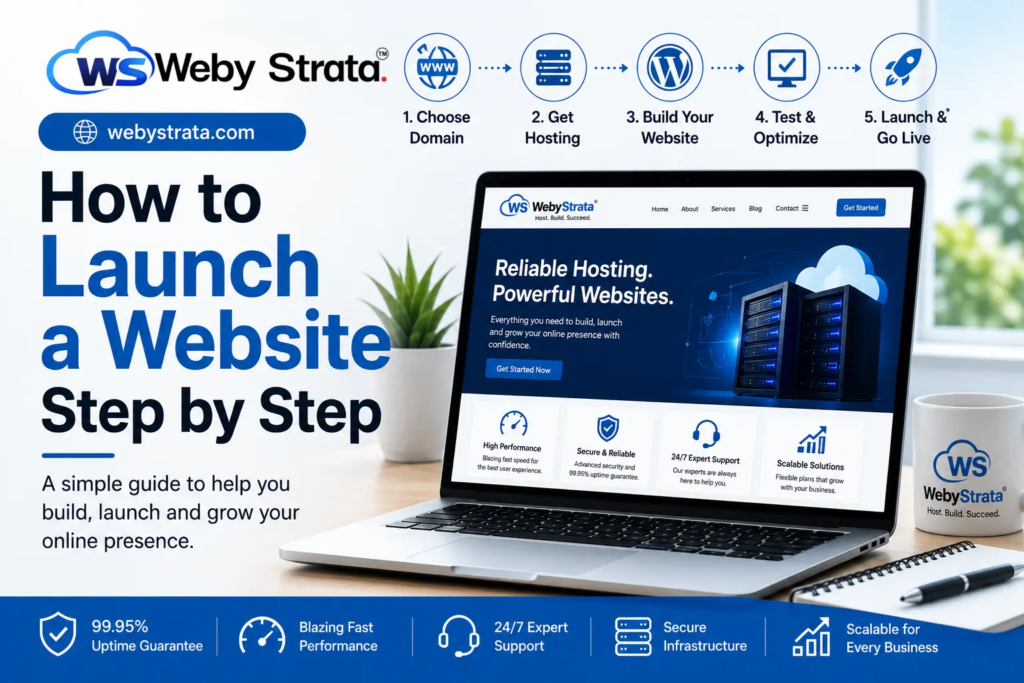 How to Launch a Website Step by Step Beginner’s Guide 2026