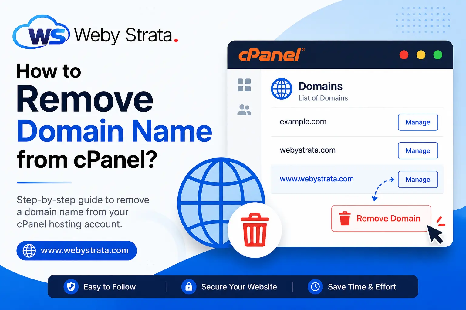 How to Remove a Domain Name from cPanel