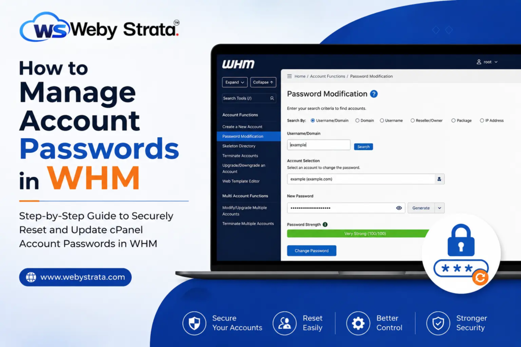 How to Manage Account Passwords in WHM