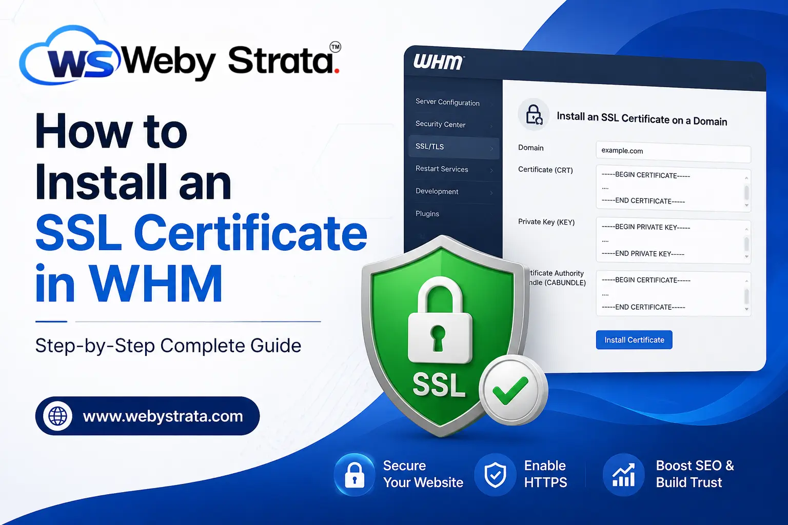 How to Install an SSL Certificate in WHM