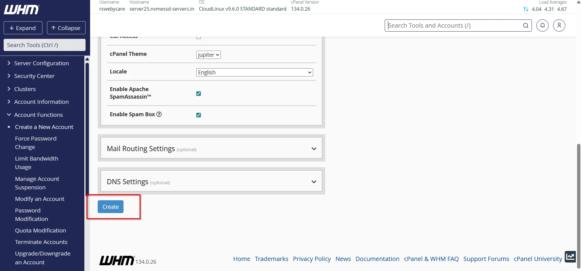 how-to-create-a-cpanel-account-in-whm