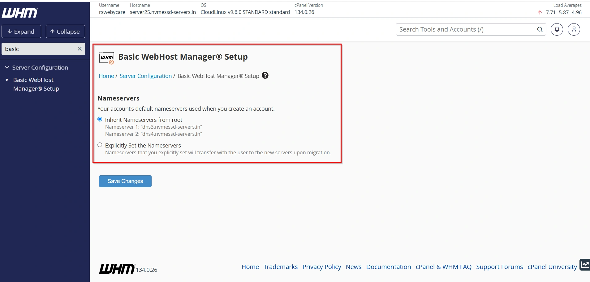 how-to-Manage-nameservers-in-whm