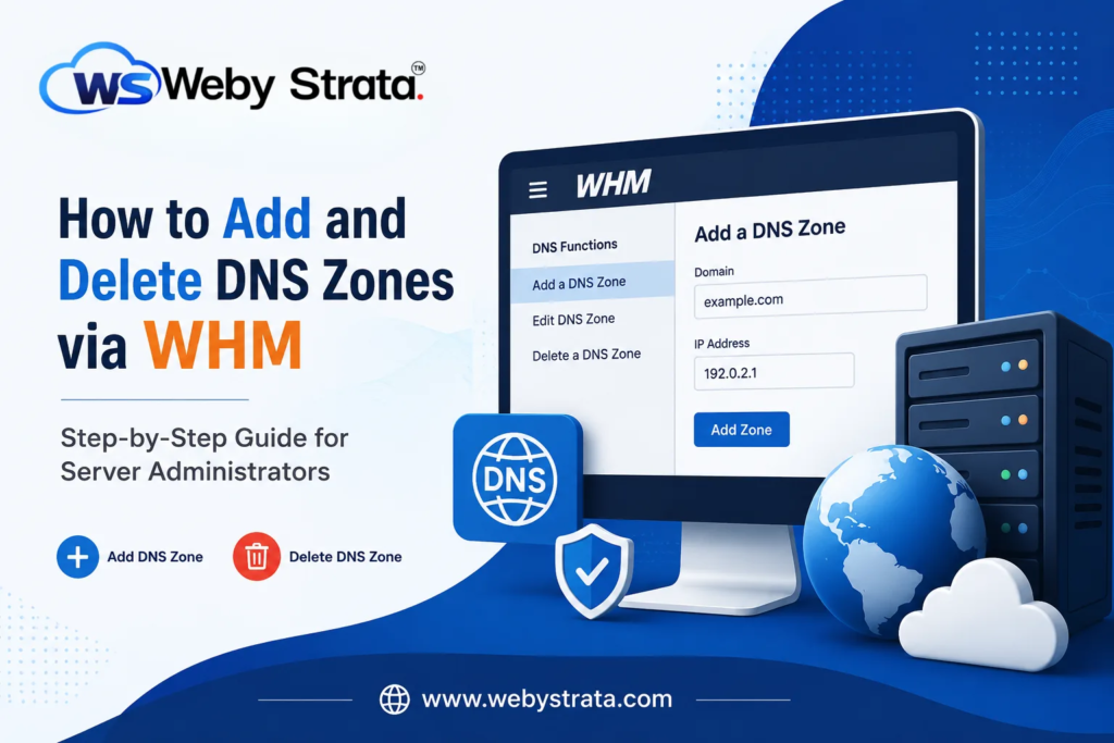 How to Add and Delete DNS Zones in WHM