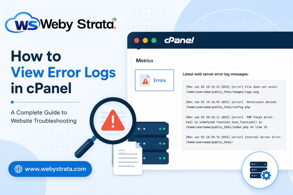 How to View Error logs in cPanel