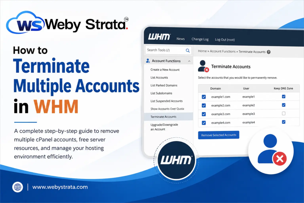 How to Terminate Multiple Accounts in WHM