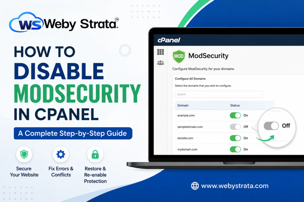 How to Disable ModSecurity in cPanel
