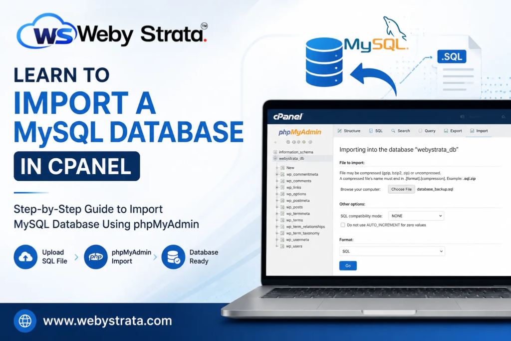 Learn to Import a MySQL Database in cPanel