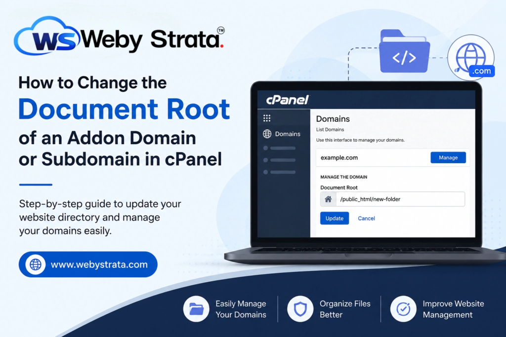 How to Change a Domain Document Root in cPanel
