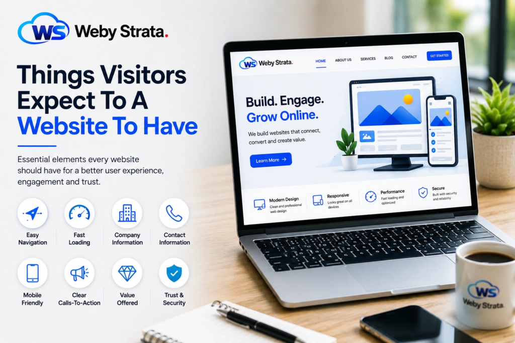 Things Visitors Expect a Website to Have