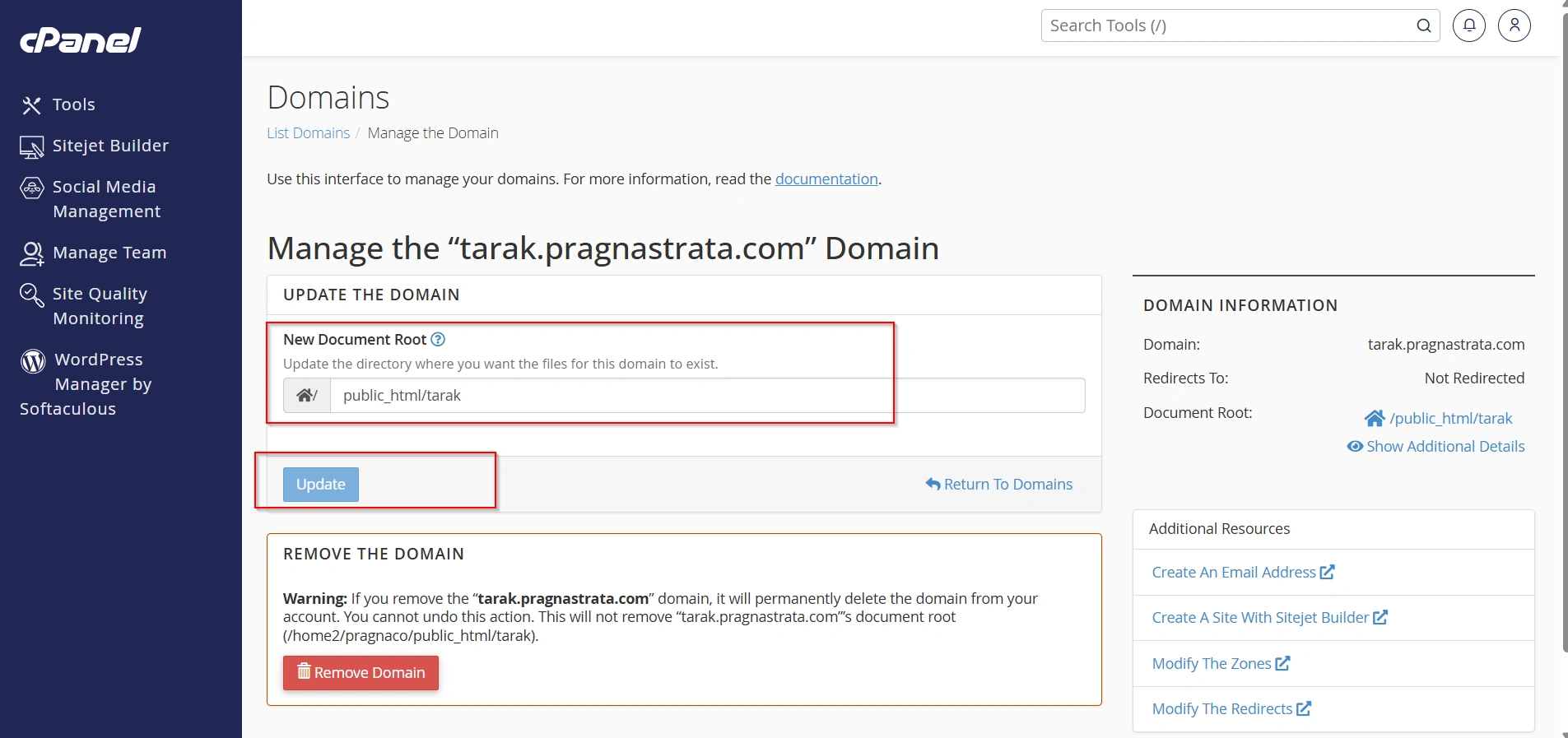 how-to-change-a-domain-document-root-in-cpanel