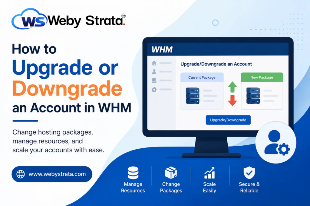 How to Upgrade or Downgrade an Account in WHM